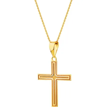 Přívěsek Zlatý přívěsek - kříž - AP533-5881