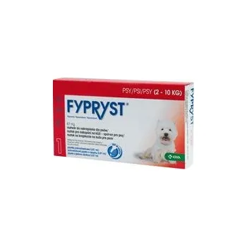 Antiparazitikum pro psa Fypryst spot on a.u.v. S (pes 2-10kg) sol 1x0,67 ml (2+1 zdarma)