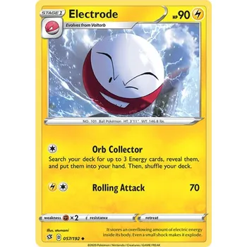 Sběratelská karetní hra Electrode 057/192 - Rebel Clash Typ karty: Non-Holo