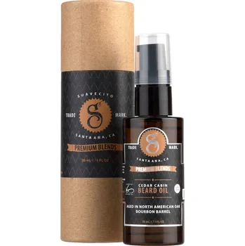 Péče o vousy Suavecito Cedar Cabin olej na vousy 30 ml