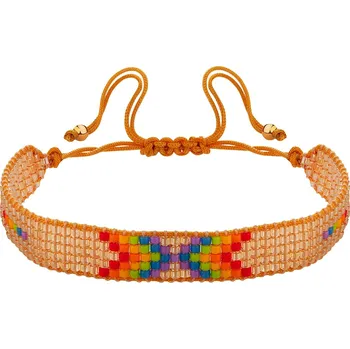 Náramek Náramek s prvky ze žlutého zlata a korálky - AP536-5074