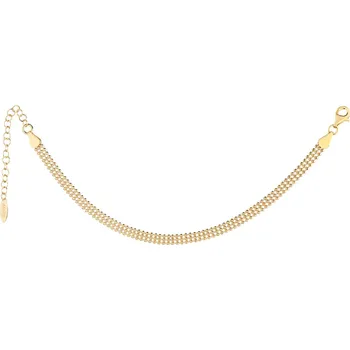 Náramek Pozlacený stříbrný náramek - kuličky - AP534-2141