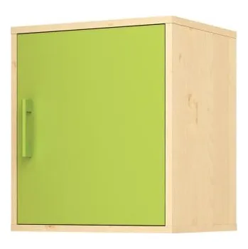 police Nástěnná police ORZE dvířka model A (více barev) Limetková Buk