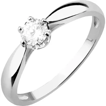 Prsten Prsten z bílého zlata se zirkonem - P-1022.03