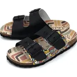 Dámské kožené pantofle 366-853 Anekke multicolor Barva: černá, Velikost: 36