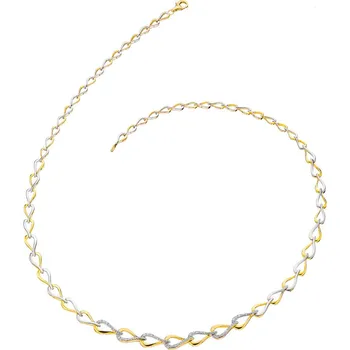 Náhrdelník Zlatý náhrdelník s diamanty - 0,15 ct - ryzost 585 - 110.695