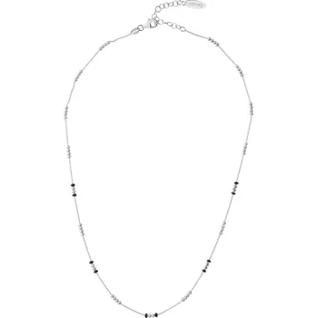 Náhrdelník Stříbrný náhrdelník se smaltem - kuličky - AP537-0517