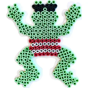 Dětské navlékací korálky Nabbi BIO šablona na zažehlovací korálky - ŽÁBA