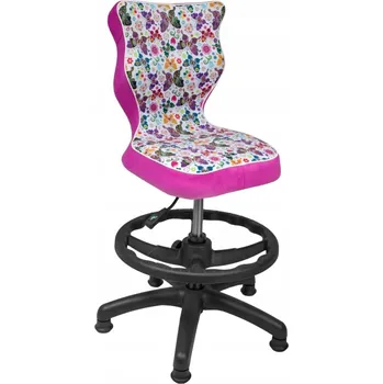 OTOČNÁ ŽIDLE dětská K PSACÍMU STOLU PETIT Růžová WK+P R3 podnožka PL