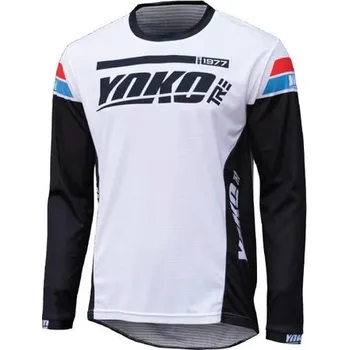 Moto dres YOKO Motokrosový dres YOKO TRE bílá/černá XL