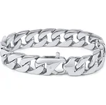 Náramek MASIV CURB Pancr z chirurgické oceli 16mm x 21,5cm