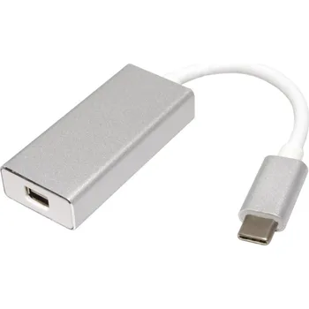 Datové redukce ROLINE ROLINE Adaptér USB C(M) -> miniDP(F), 4K@60Hz, Alu