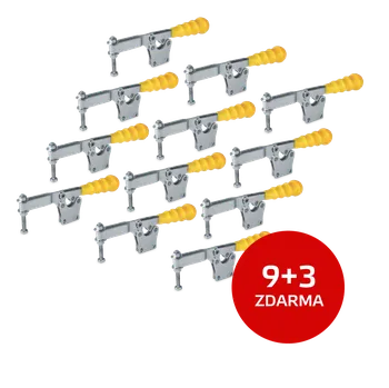 Svěrák JC Metal Sada 9+3 ks: Vodorovná upínka 150 UR