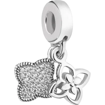 Přívěsek Stříbrný přívěsek Beads se zirkony - květy - AP527-5023