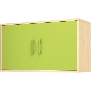 Šatní skříň Nástěnná police ORZE 2 dvířka model B (více barev) Limetková Buk