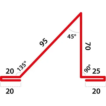 Střešní krytina STATO ST7 - sněhová zábrana r.š.250mm/2m Povrchová úprava: Polyester - 25 µm, Barva oplechování: RAL 9002 - Šedobílá