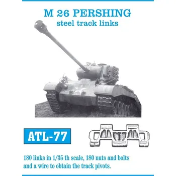 Plastikový model 1/35 ATL-077 M 26 PERSHING steel track links - Friul Model
