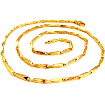 Řetízek Steel Jewelry Řetízek gold z chirurgické oceli NH140926 dárkové balení zdarma