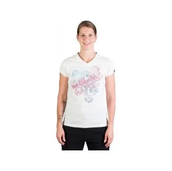 Dámské tričko Northfinder Sherry white S; Bílá triko