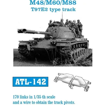 Plastikový model 1/35 ATL-142 M48/M60/M88 T97E2 type track - Friul Model