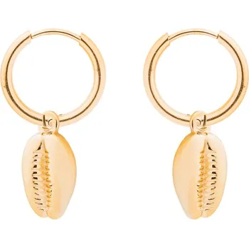 Náušnice franco bene Náušnice s přívěskem mušle - pozlacené | 1383