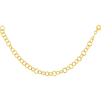 Náramek Pozlacený stříbrný náramek - kroužky - AP534-4619