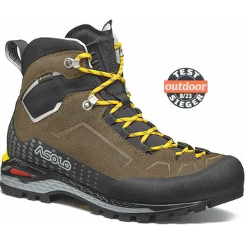 Pánská treková obuv Asolo Freney EVO Mid Lth GV MM, major brown/red - pánské pohorky UK10 / EU44,5 / 29cm + Doprava zdarma