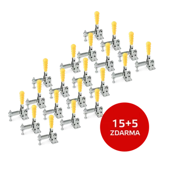 Svěrák JC Metal Sada 15+5 ks: Svislá upínka 240 UZ