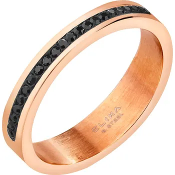 Prsten Prsten z ušlechtilé oceli s krystaly - EL525-1925