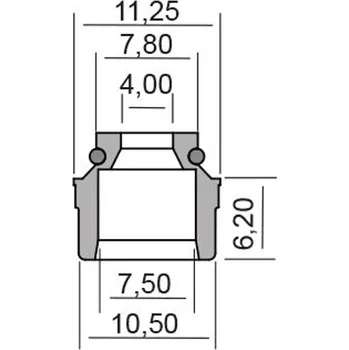 Těsnění pro motocykl RMS Gufero RMS 100669210 valve stem