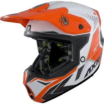Motodoplněk AXXIS přilba Wolf ABS Star Track A4 GLOSS ORANGE - High Visibility S