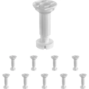 Jídelní stůl Walteco Soklová noha 96-150mm, plast, bílá Množství: 10 ks