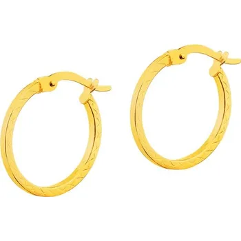 Náušnice Zlaté náušnice - kruhy, 17 mm - AP526-6319