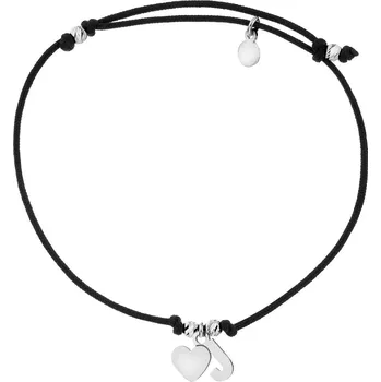 Náramek Stříbrný náramek - písmeno J, srdce - AP530-2725
