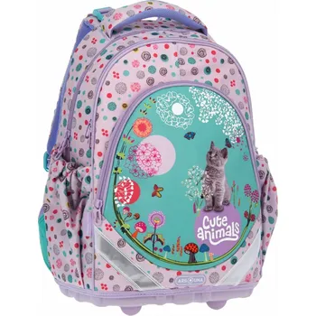 Školní batoh Ars Una školní batoh Cute Animals Kotě 24 – lehký batoh pro prvňačky