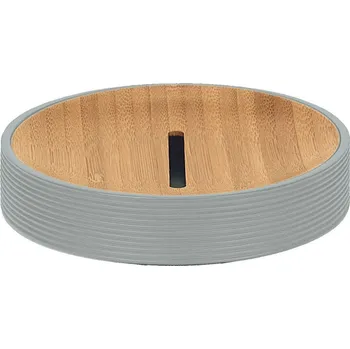 Mýdlenka Kleine Wolke Kyoto miska na mýdlo Stojící dřevo-šedá 5079977853