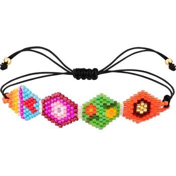 Náramek Náramek s prvky ze žlutého zlata a korálky - AP537-6706