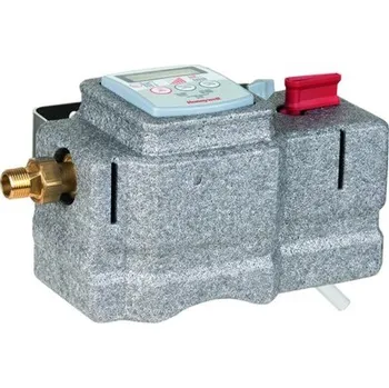 Ochranný vodní filtr Honeywell RESIDEO BRAUKMANN VE300S úpravna vody Kvs 0,3m3/hod, pro topné systémy, s izolací, mosaz