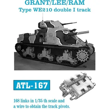 Plastikový model 1/35 ATL-167 GRANT / LEE / RAM Type WE210 double I track - Friul Model