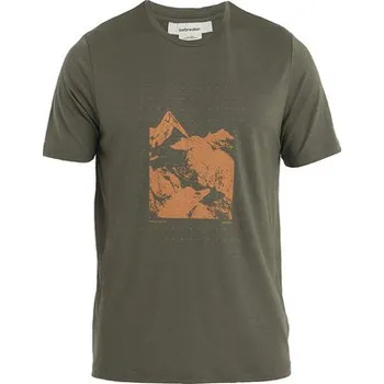Icebreaker Merino 150 Tech Lite II Peak Grid, Loden (0A56RB069) pánské tričko s krátkým rukávem M + Doprava zdarma