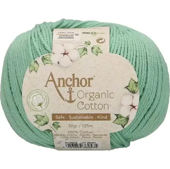 Příze Anchor Organic Cotton 219 Světle zelená (Bio bavlna Anchor Organic Cotton 219 Světle zelená)
