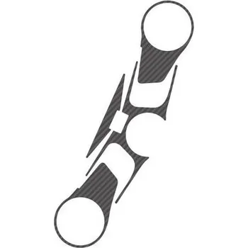 PUIG Ochranné nálepky na "brýle" PUIG X-TREME 5543C karbonový vzhled