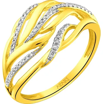 Prsten Zlatý prsten s diamanty - 0,10 ct - ryzost 585 - 214.158