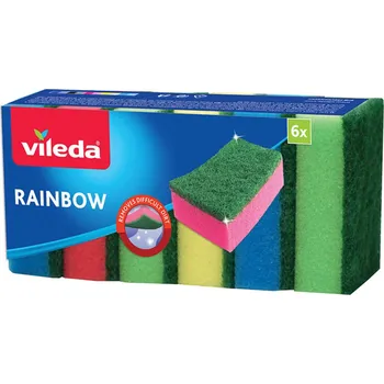 Utěrka Vileda Houbička 6 ks Rainbow