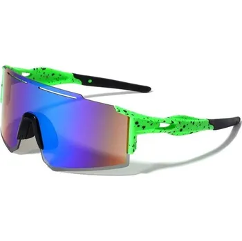 Sluneční brýle SHIELD běžecké zrcadlové sluneční brýle Zelené Olympic eyewear BP0199-CMs2