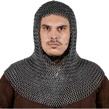 Karnevalový kostým Lord of Battles Kroužková kukla z pružinové oceli, nenýtované kroužky 9 mm