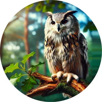 Jedlá dekorace na dort Jedlý papír sova