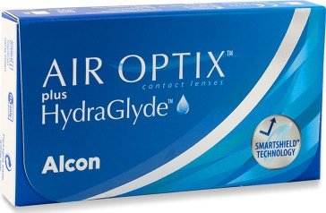 Měsíční kontaktní čočky Air Optix Plus Hydraglyde (3 čočky) Air Optix