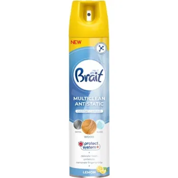 BRAIT Multiclean antistatic leštěnka na čištění různých povrchů LEMON 300ml