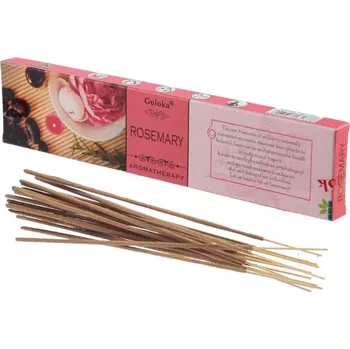 Čajovna Vonné tyčinky Goloka Aromatherapy Rozmarýn (Příjemná vůně rozmarýnu s relaxačními účinky, má protizánětlivé a antioxidační účinky,..)